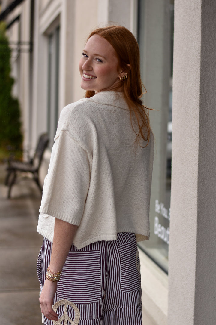 Soft as Cloud Textured Top