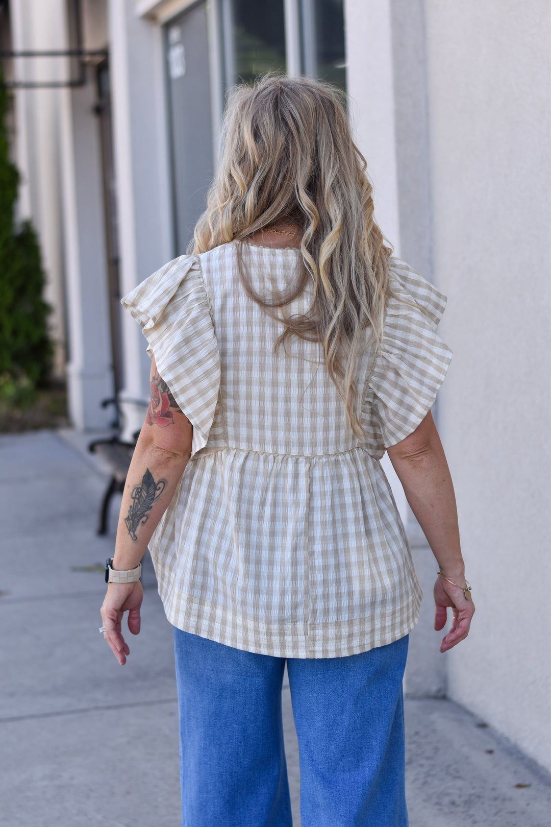 Easel's Gingham Dream Top