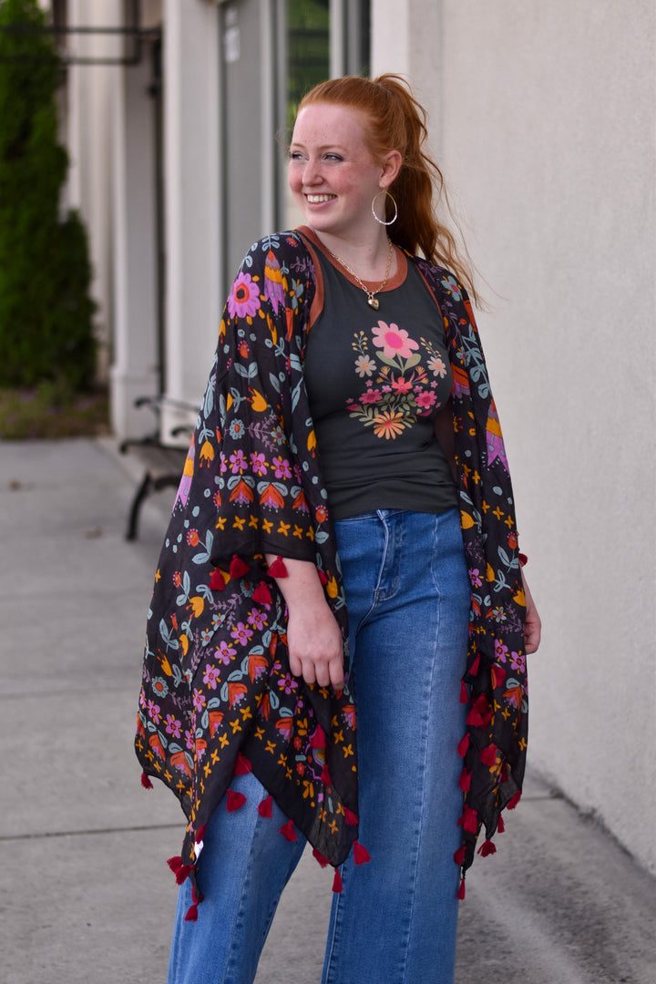 Natural Life Soleil Tassel Kimono