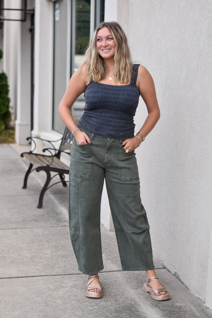 Vervet Luxe Comfort Barrel Jean
