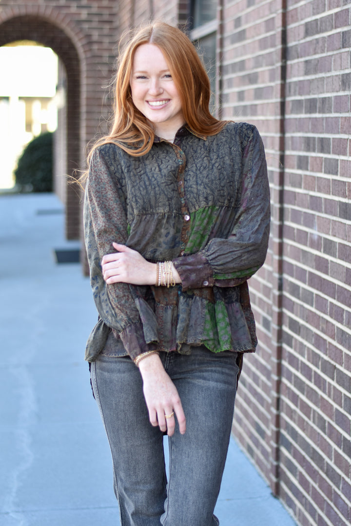 Boho Harvest Patchwork Shirt