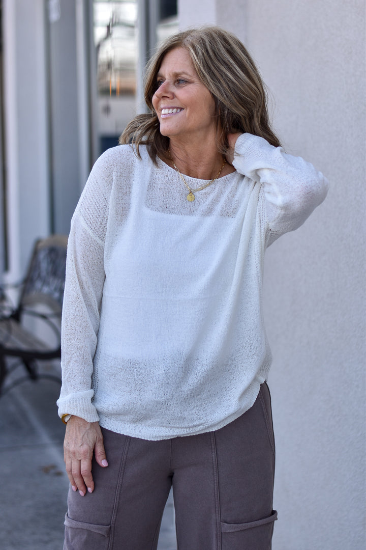 Easy Tide Boatneck Sweater