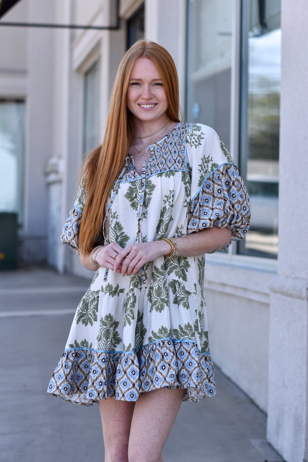 Boho Charm Babydoll Dress