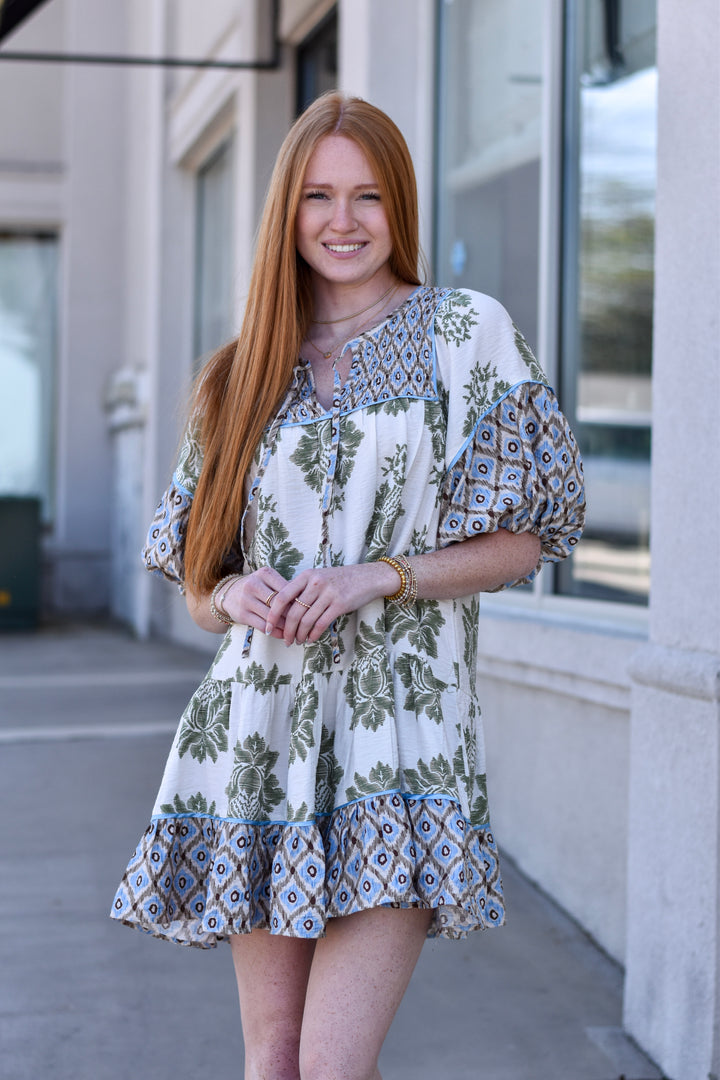 Boho Charm Babydoll Dress