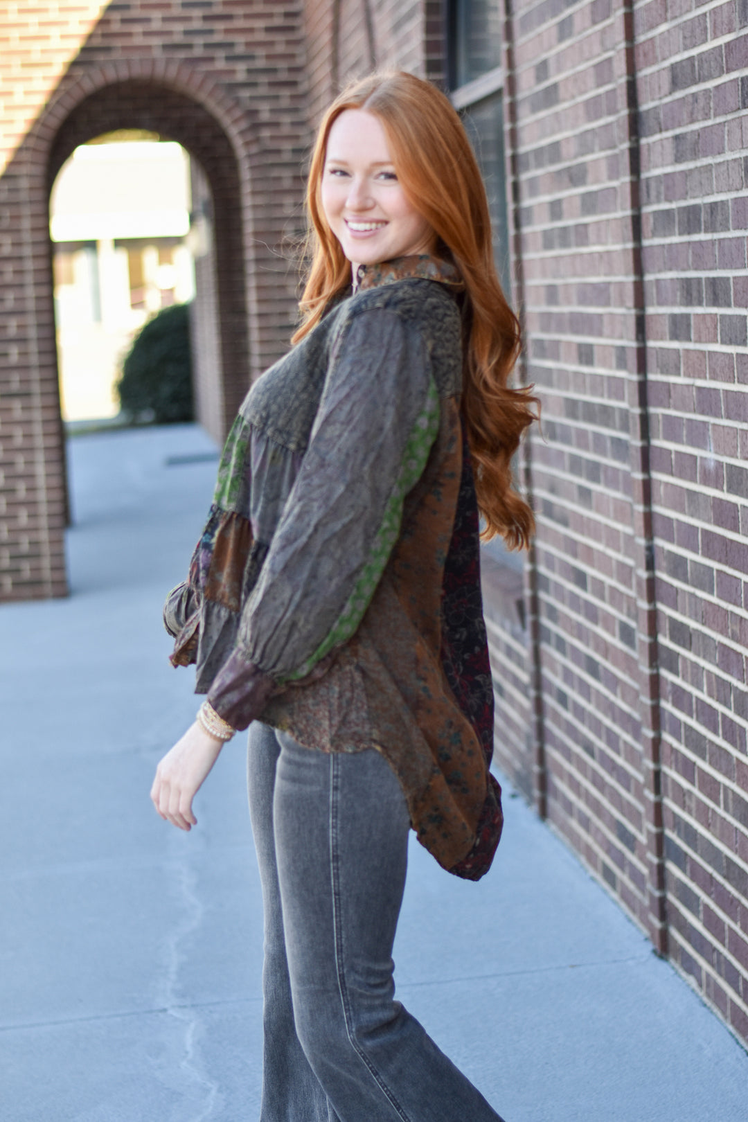 Boho Harvest Patchwork Shirt