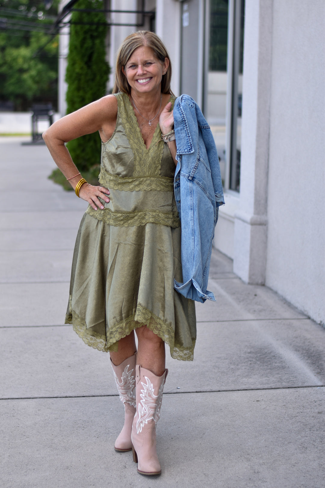 Easel Lace Cami Dress