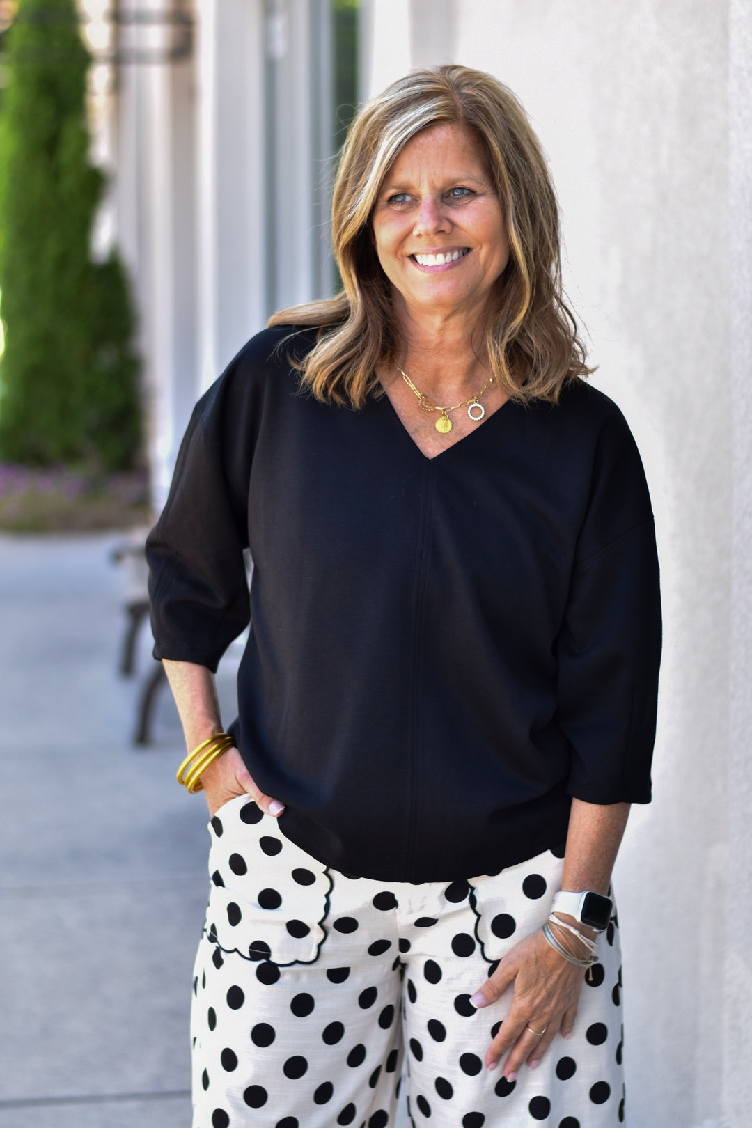 Jodifl Everyday Ease V-Neck Top