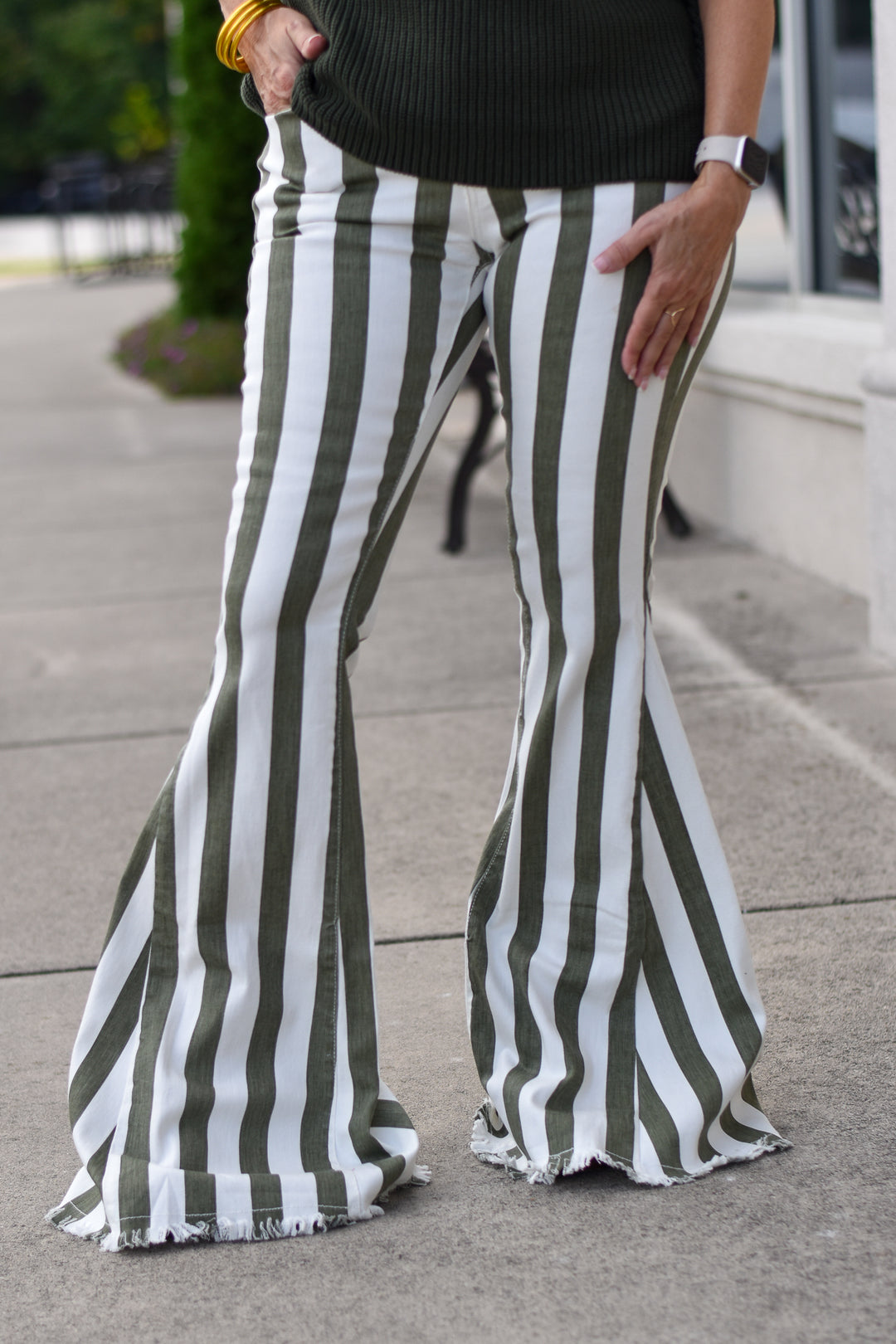 Highline Stripe Flares