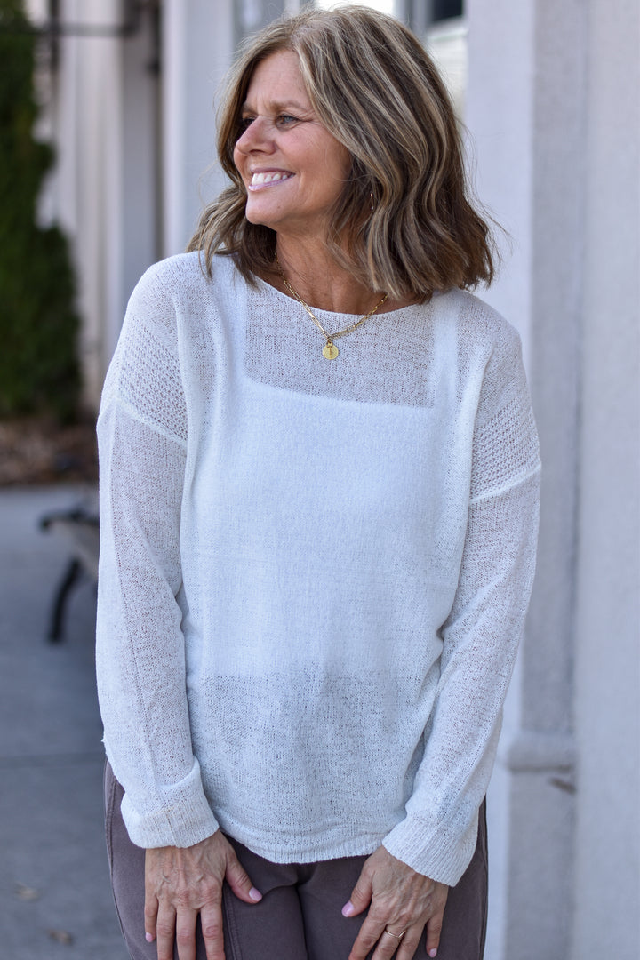 Easy Tide Boatneck Sweater