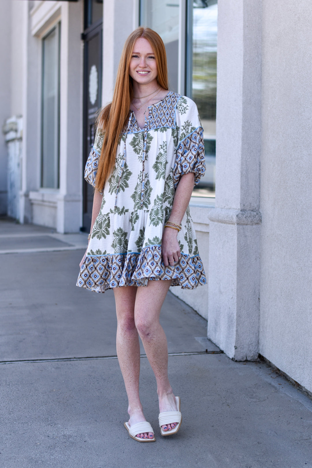 Boho Charm Babydoll Dress