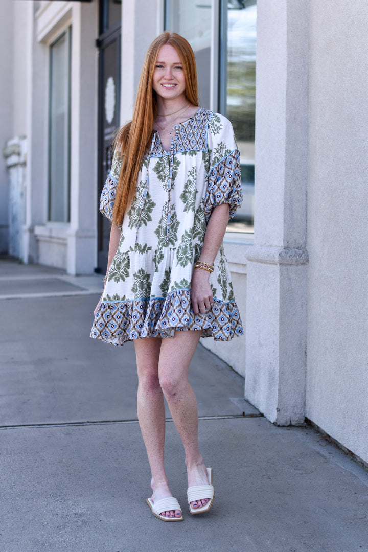Boho Charm Babydoll Dress