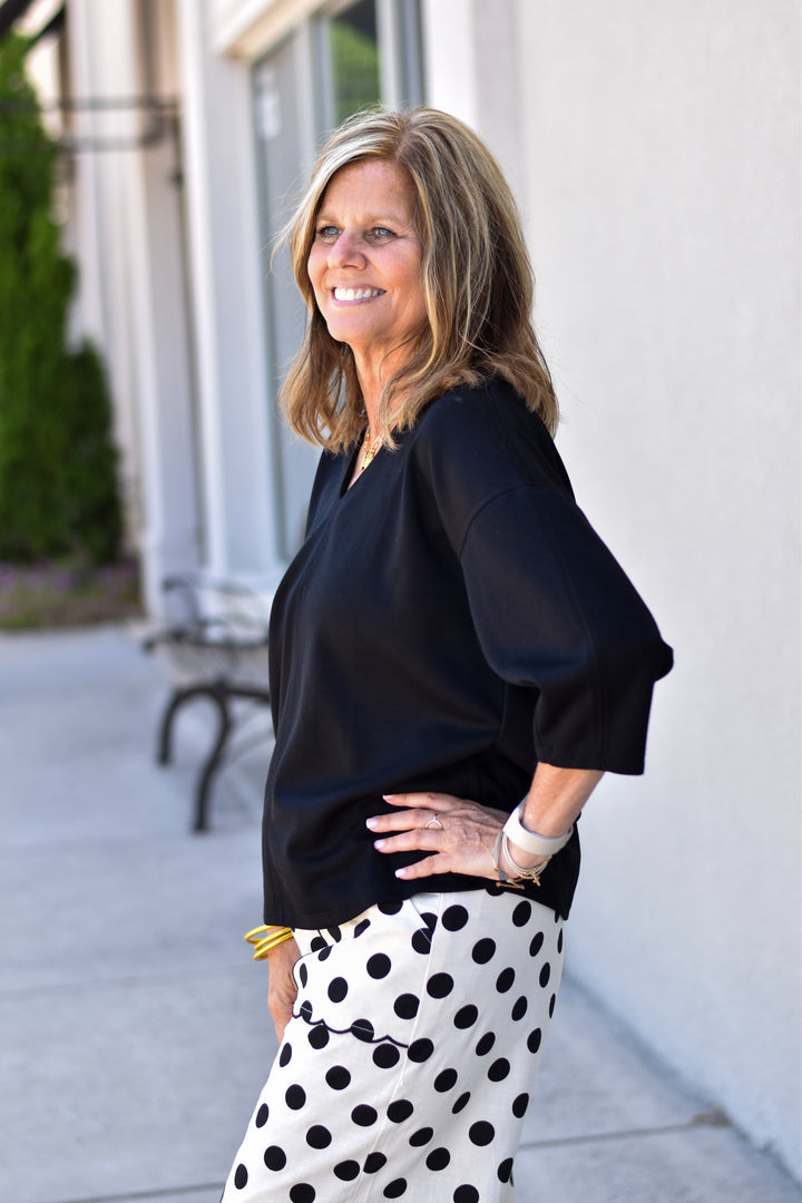 Jodifl Everyday Ease V-Neck Top