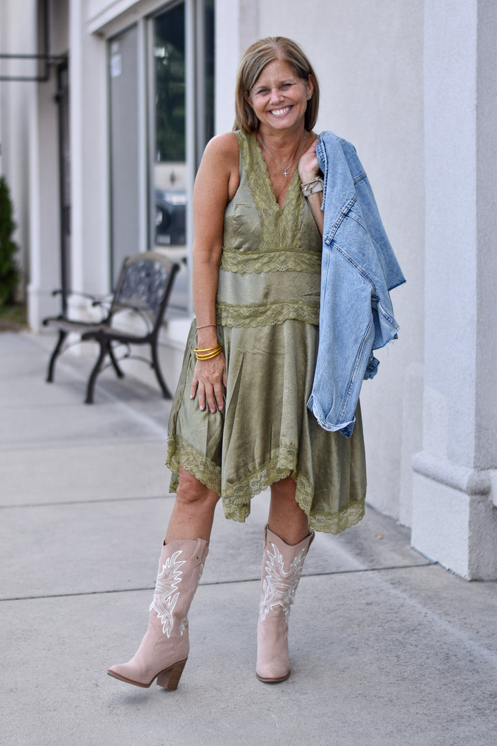 Easel Lace Cami Dress