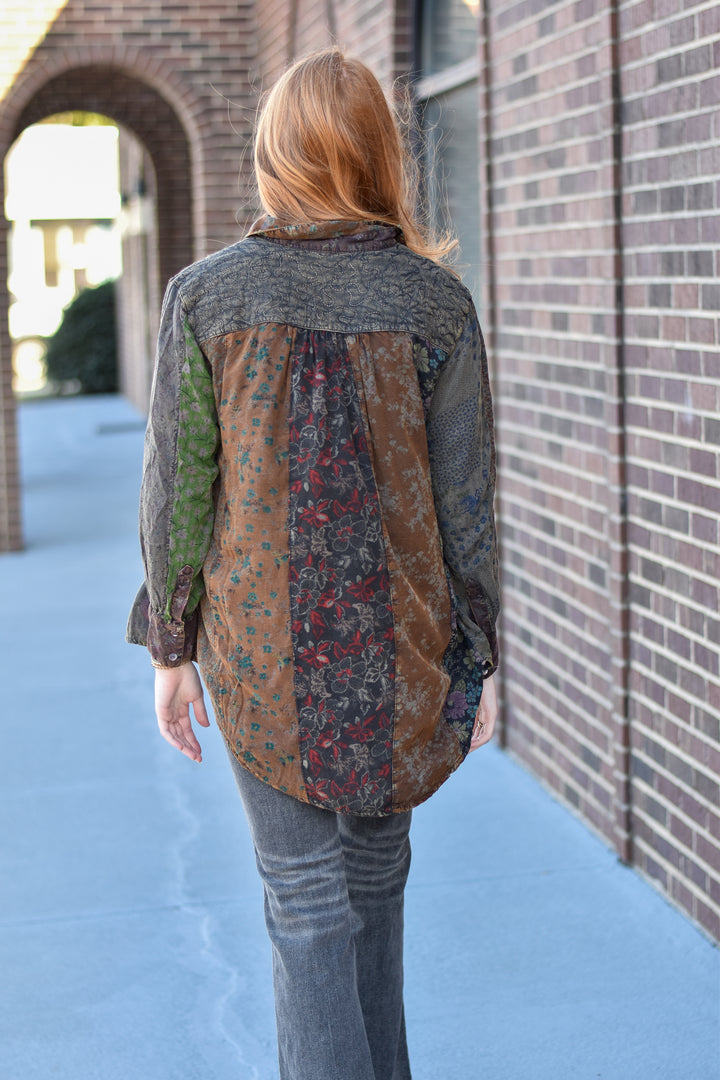 Boho Harvest Patchwork Shirt