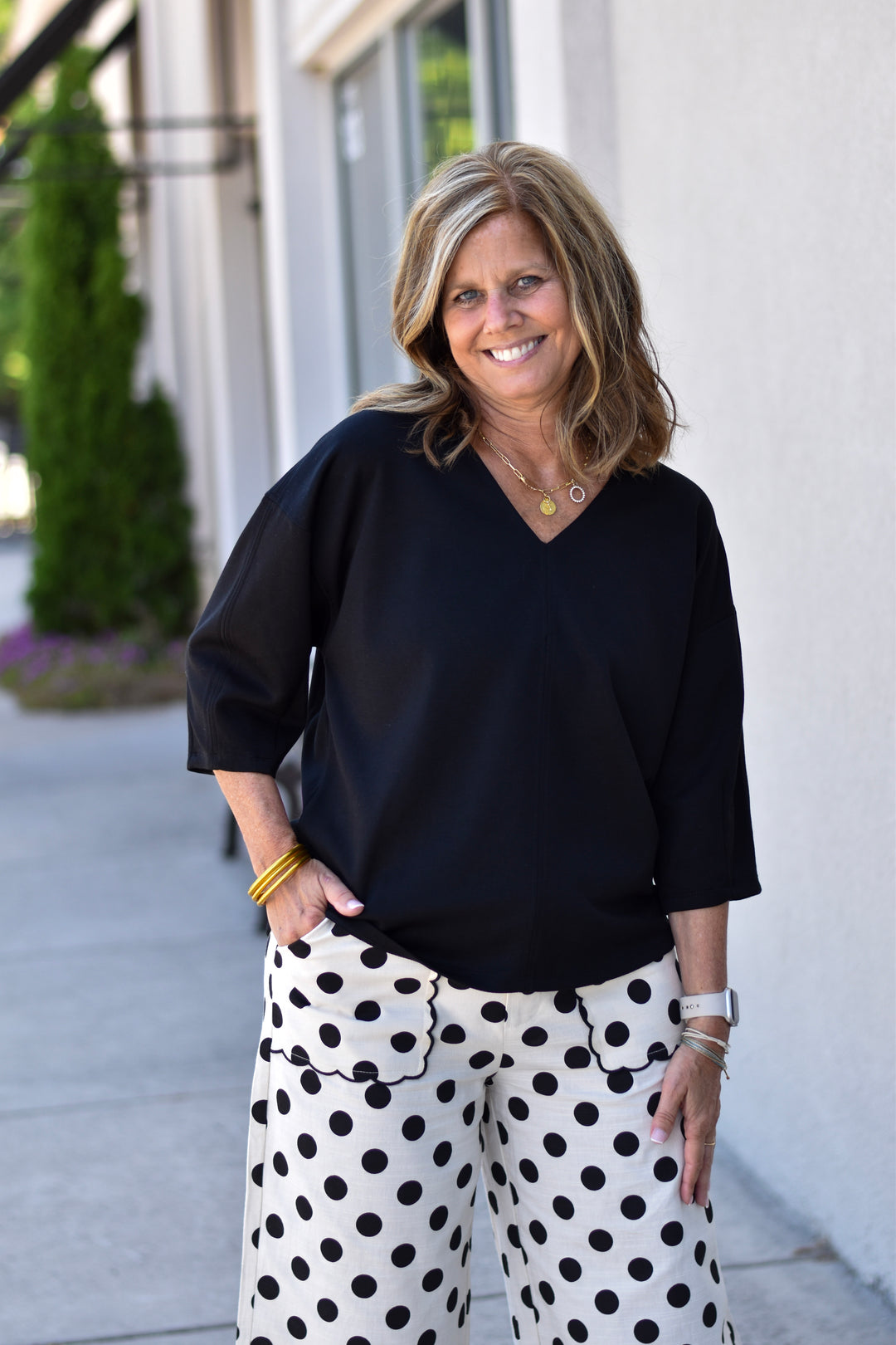 Jodifl Everyday Ease V-Neck Top
