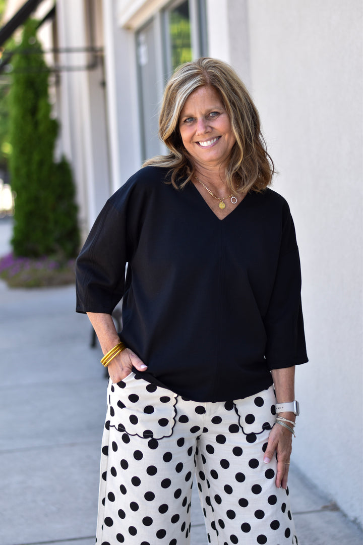 Jodifl Everyday Ease V-Neck Top
