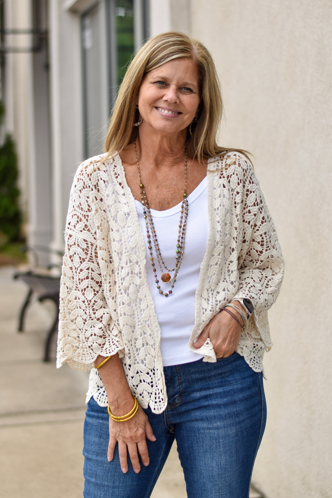 Wild Leaf Crochet Cardigan