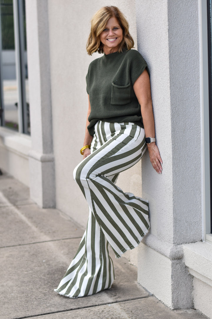 Highline Stripe Flares