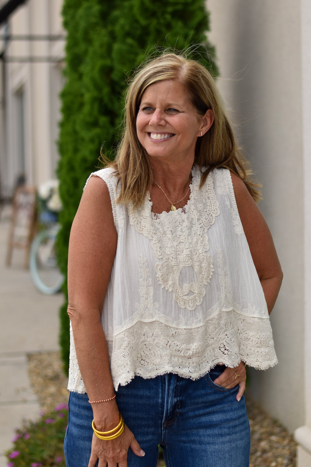 Boho Lace Whisper Top