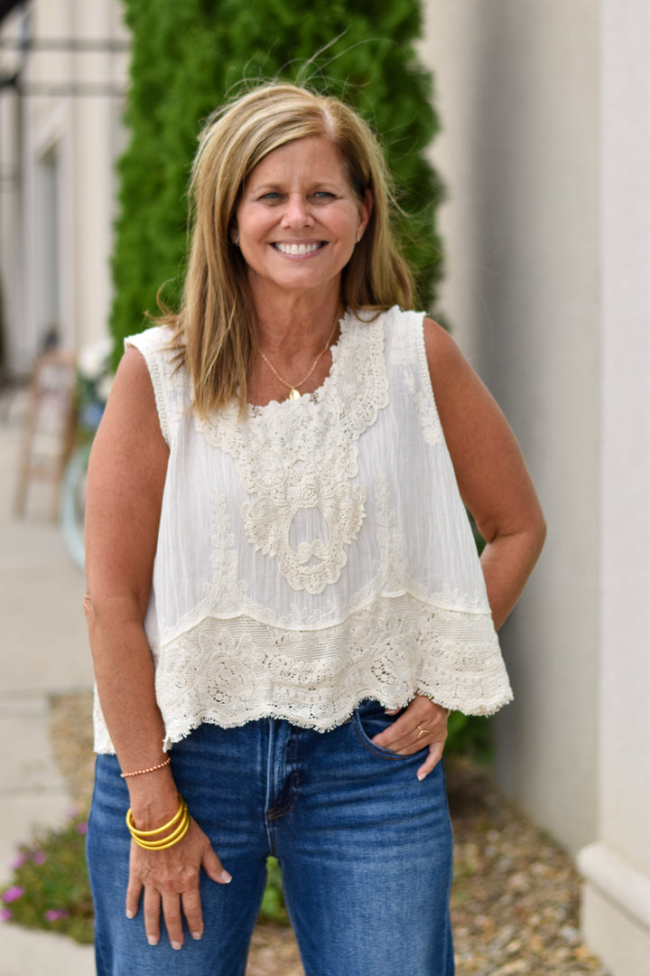 Boho Lace Whisper Top