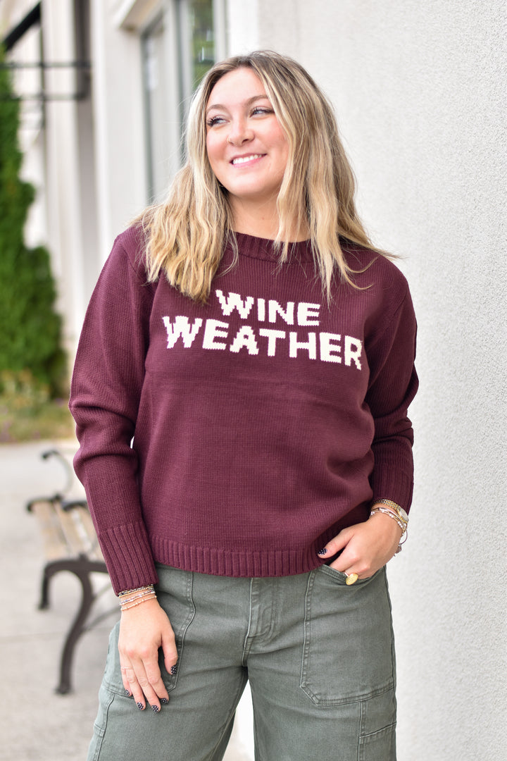 Wine Weather Sweater
