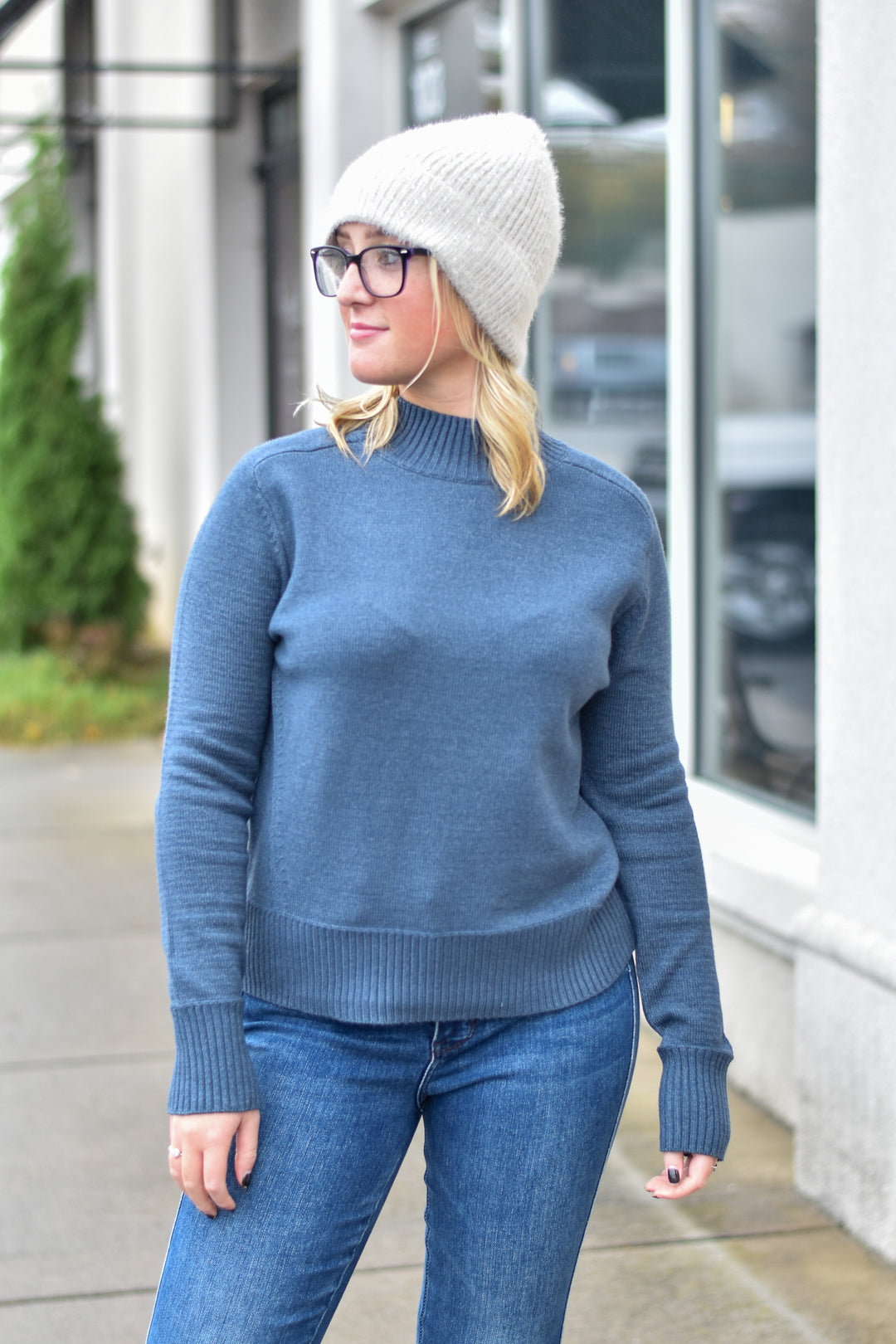 Classic Mock Neck Sweater