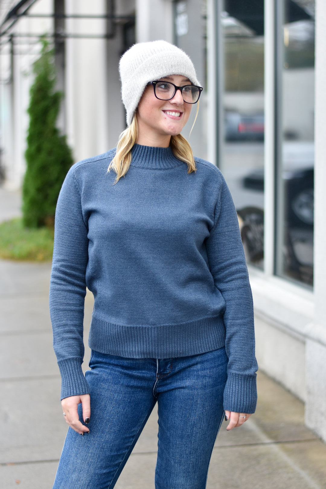 Classic Mock Neck Sweater