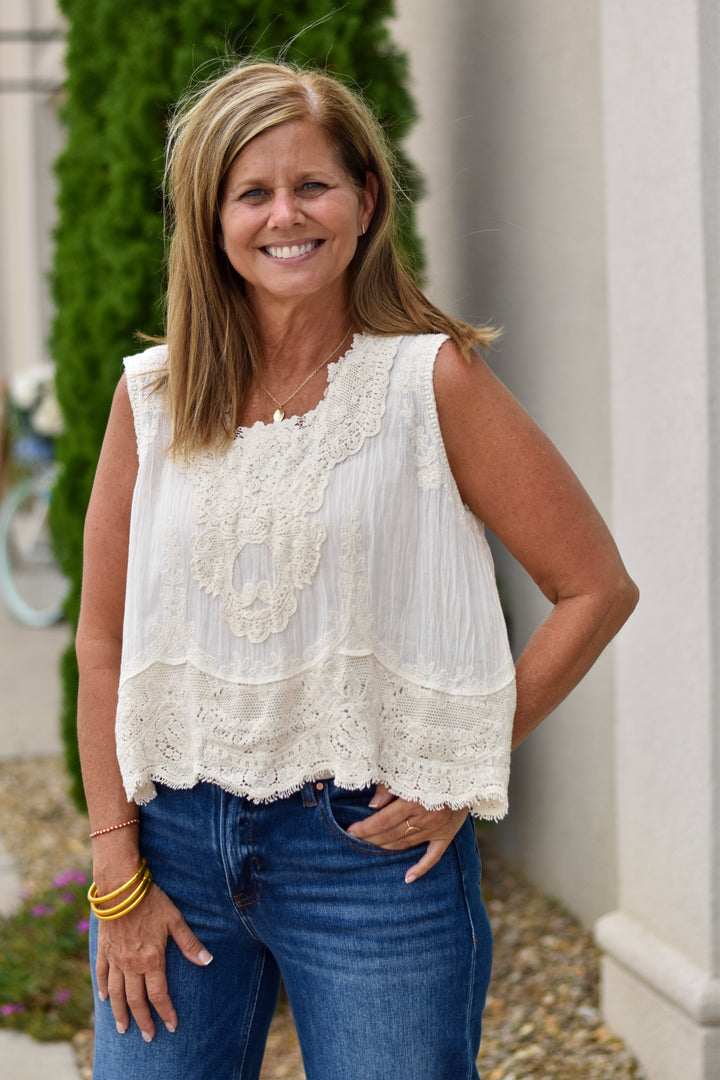 Boho Lace Whisper Top