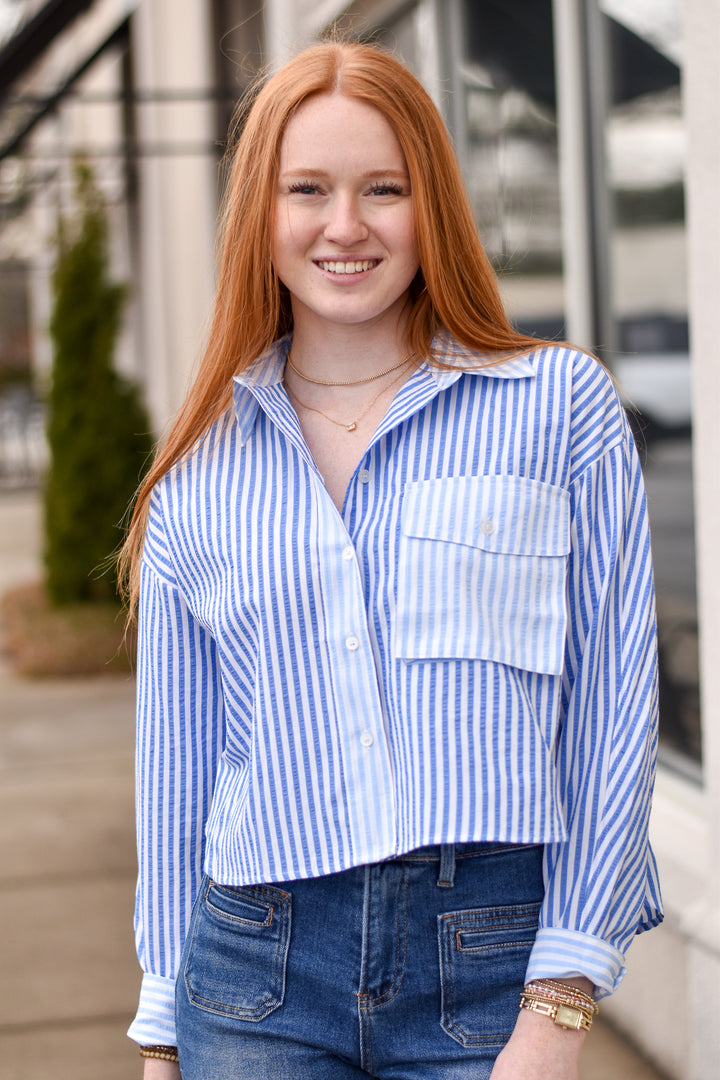 Striped Colorblock Top