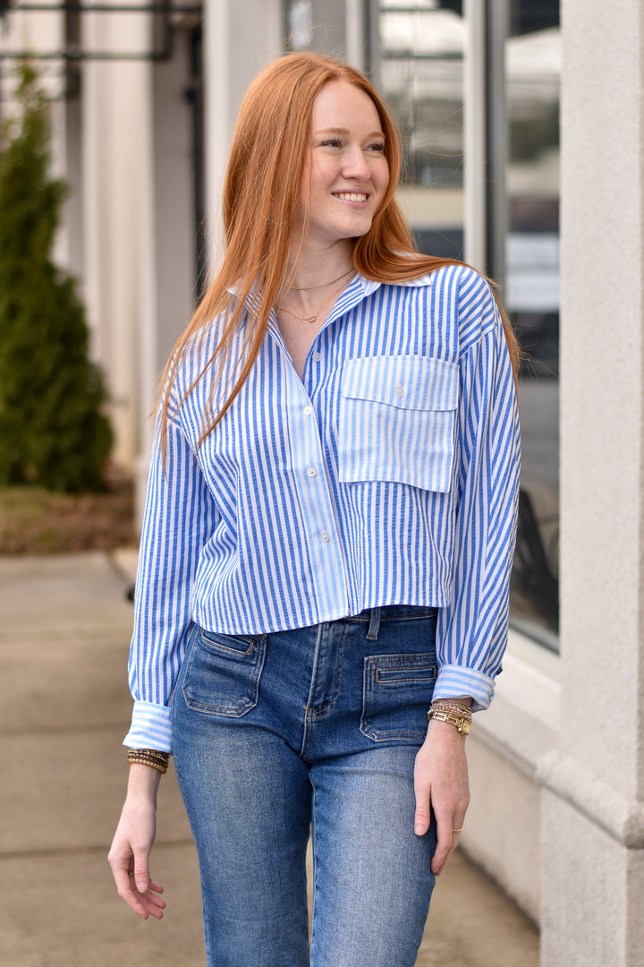 Striped Colorblock Top