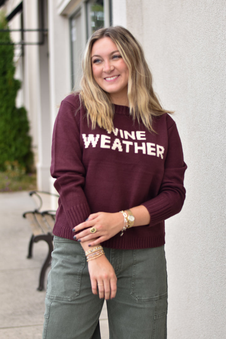 Wine Weather Sweater