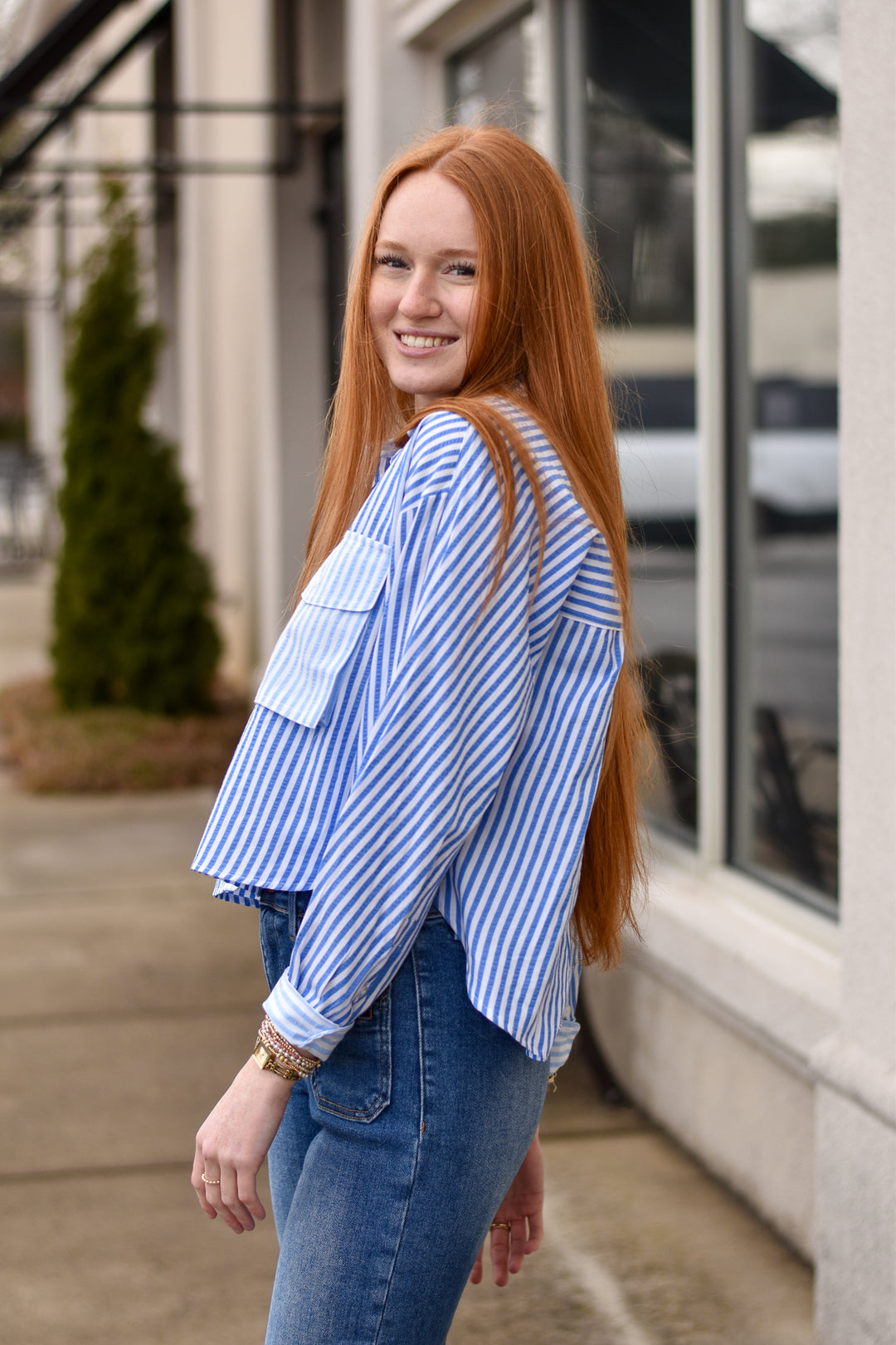 Striped Colorblock Top