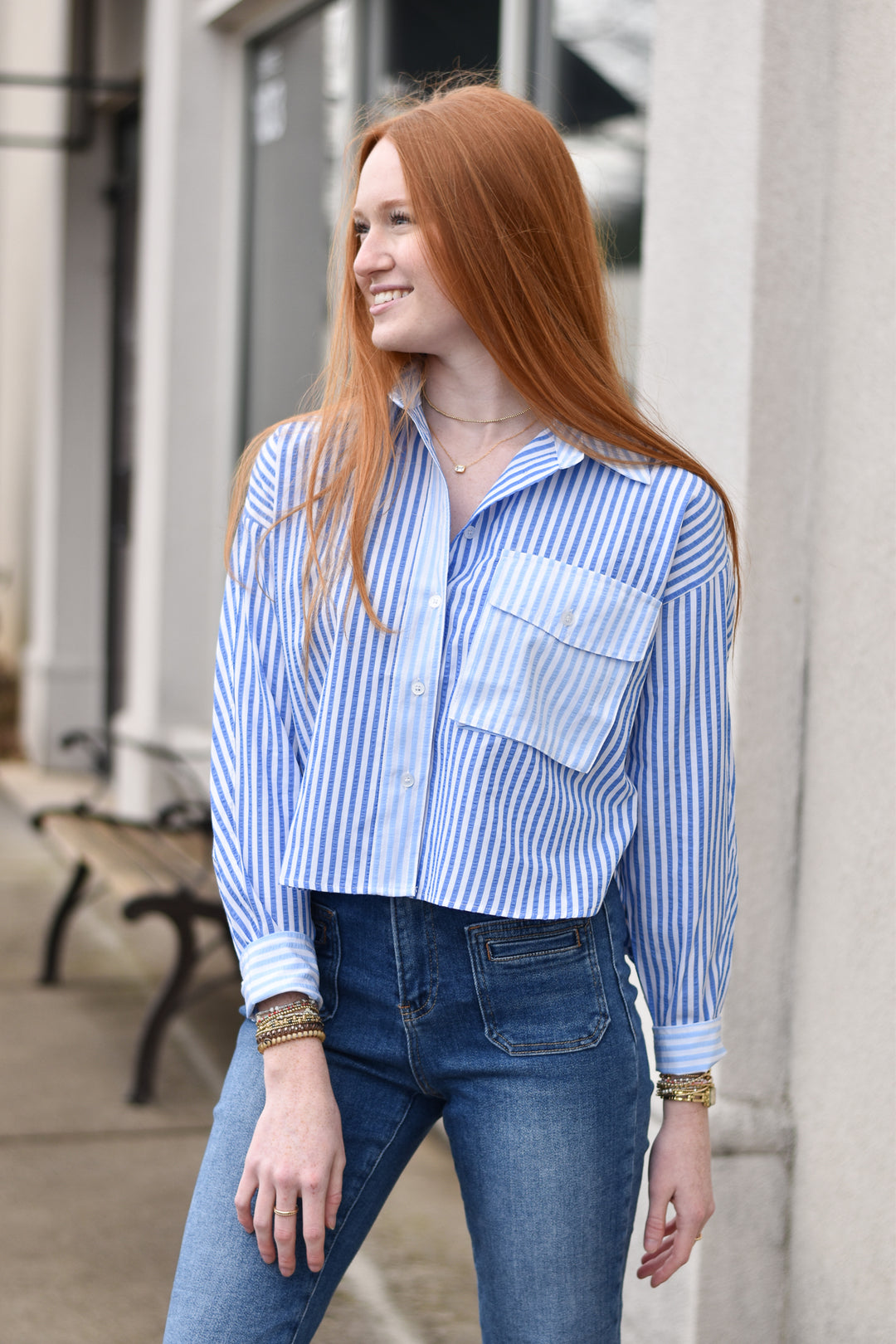 Striped Colorblock Top