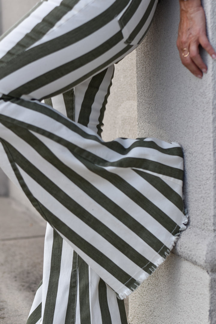 Highline Stripe Flares