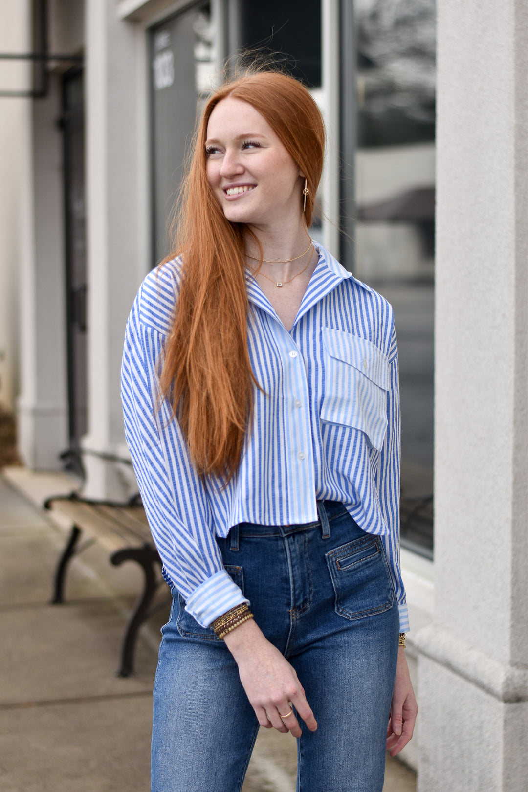 Striped Colorblock Top