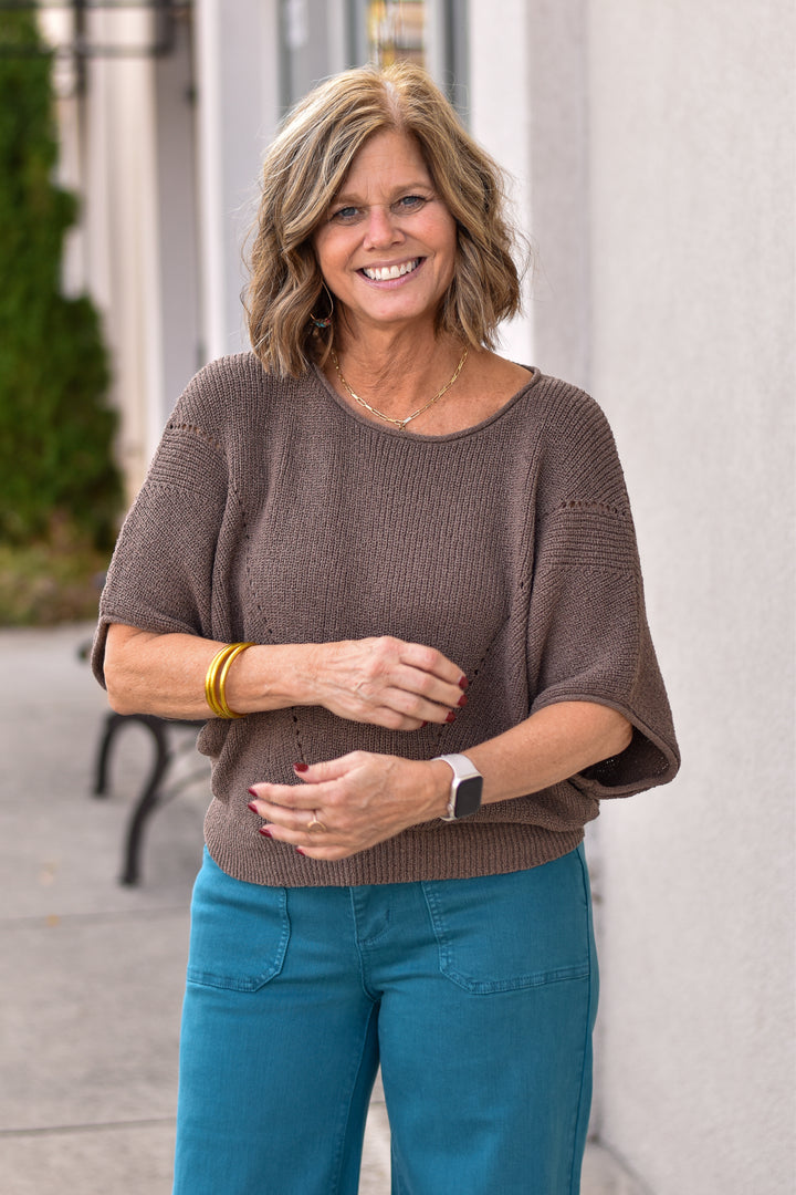 Ember Drift Sweater Top