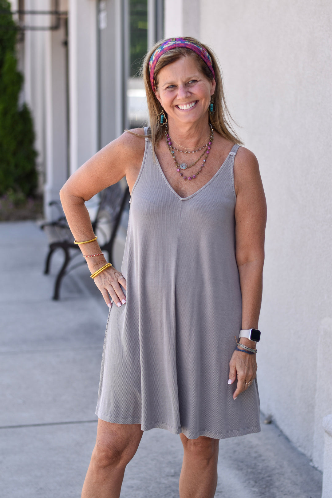 In The Groove Ribbed Knit Dress