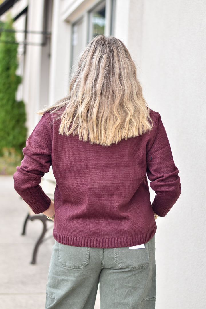 Wine Weather Sweater