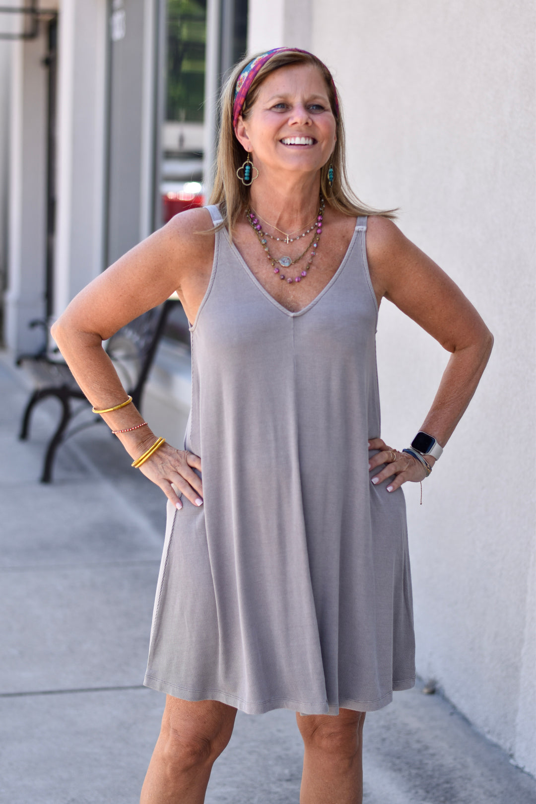 In The Groove Ribbed Knit Dress