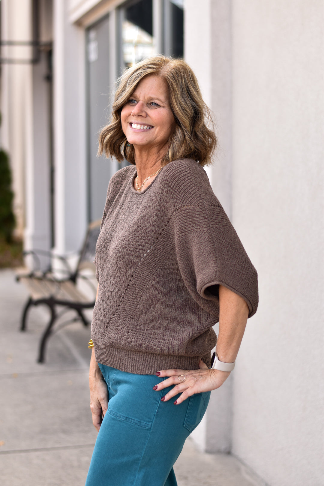 Ember Drift Sweater Top