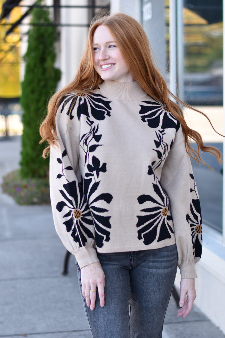 Artsy Bloom Sweater