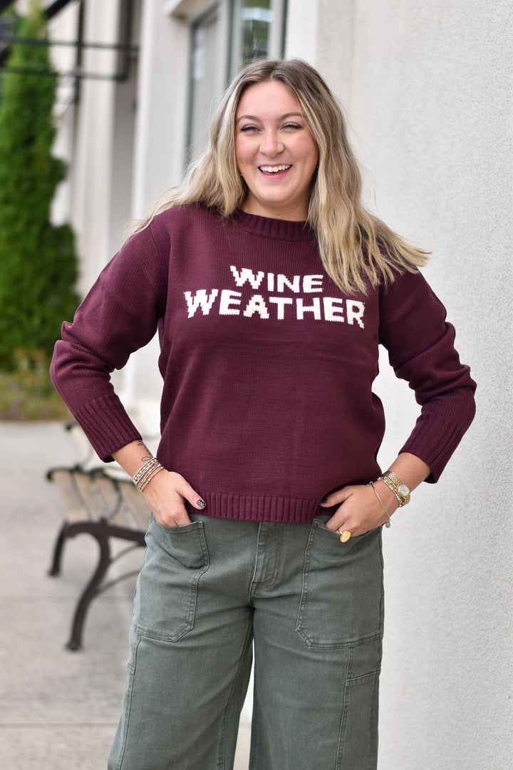Wine Weather Sweater