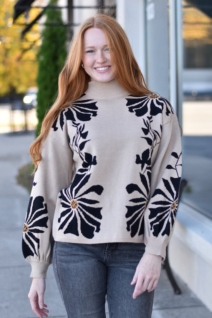 Artsy Bloom Sweater