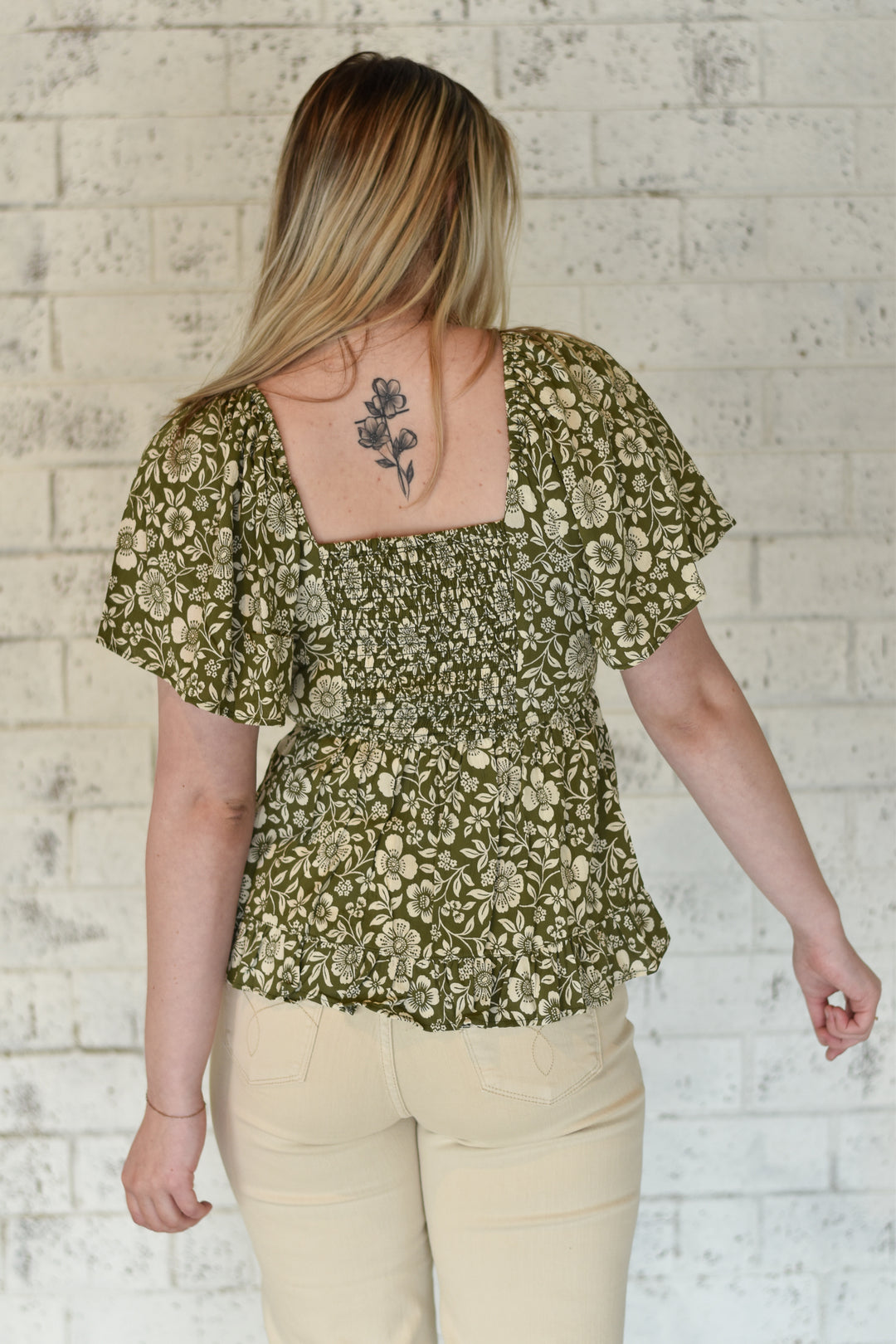 Gauzy Flutter Textured Top