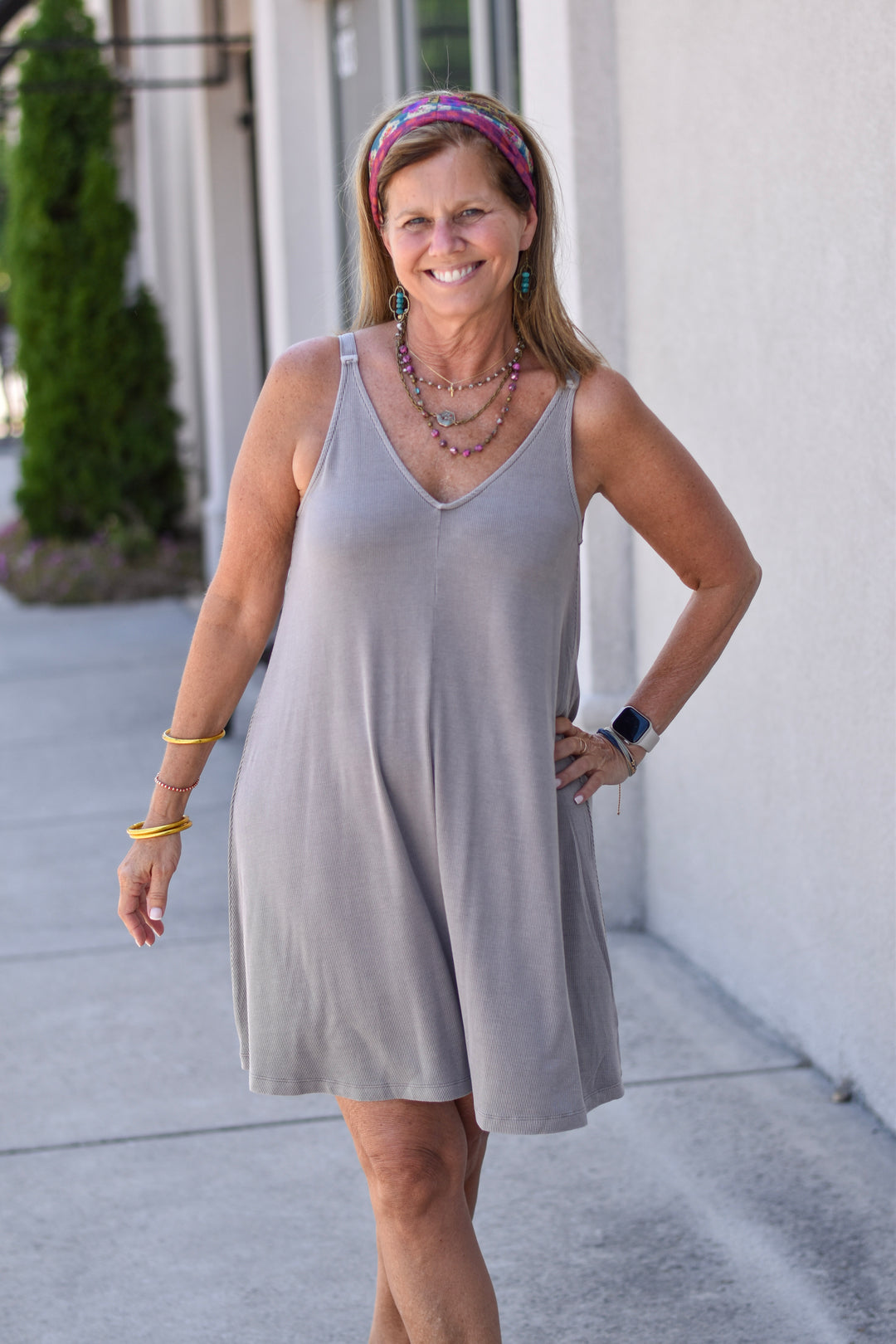 In The Groove Ribbed Knit Dress