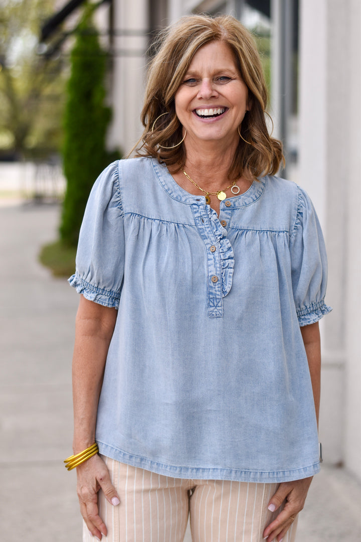 Friday Feels Ruffle Top