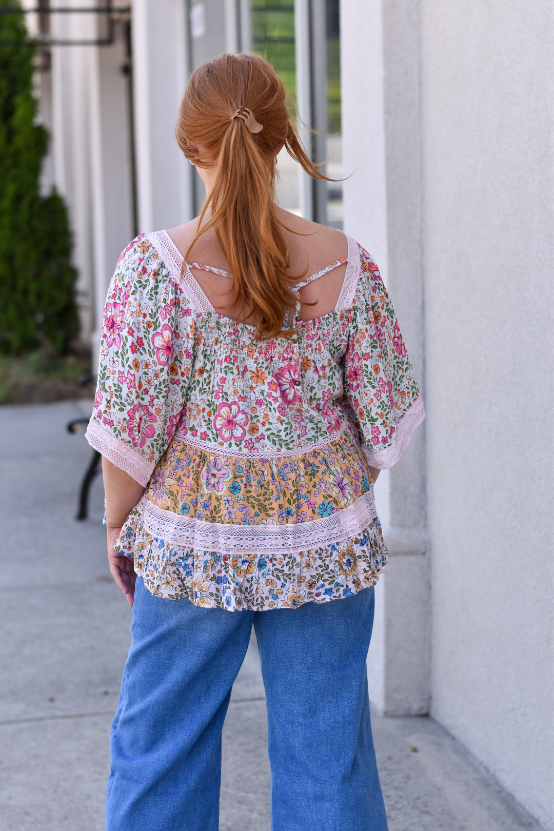 Floral Patchwork Lace Blouse