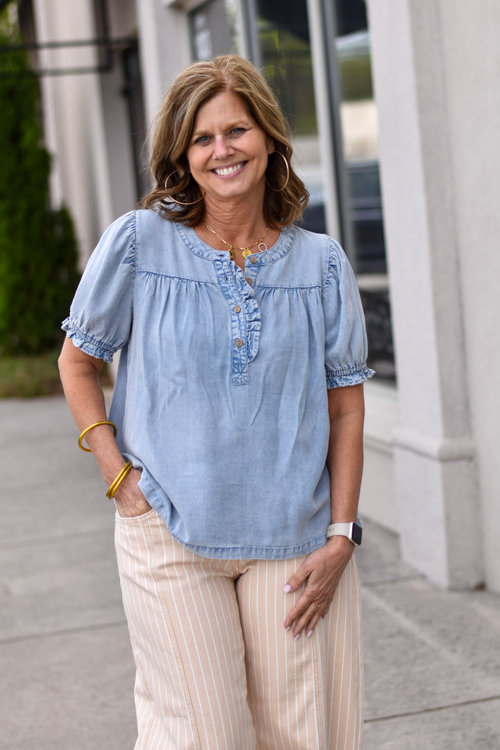 Friday Feels Ruffle Top