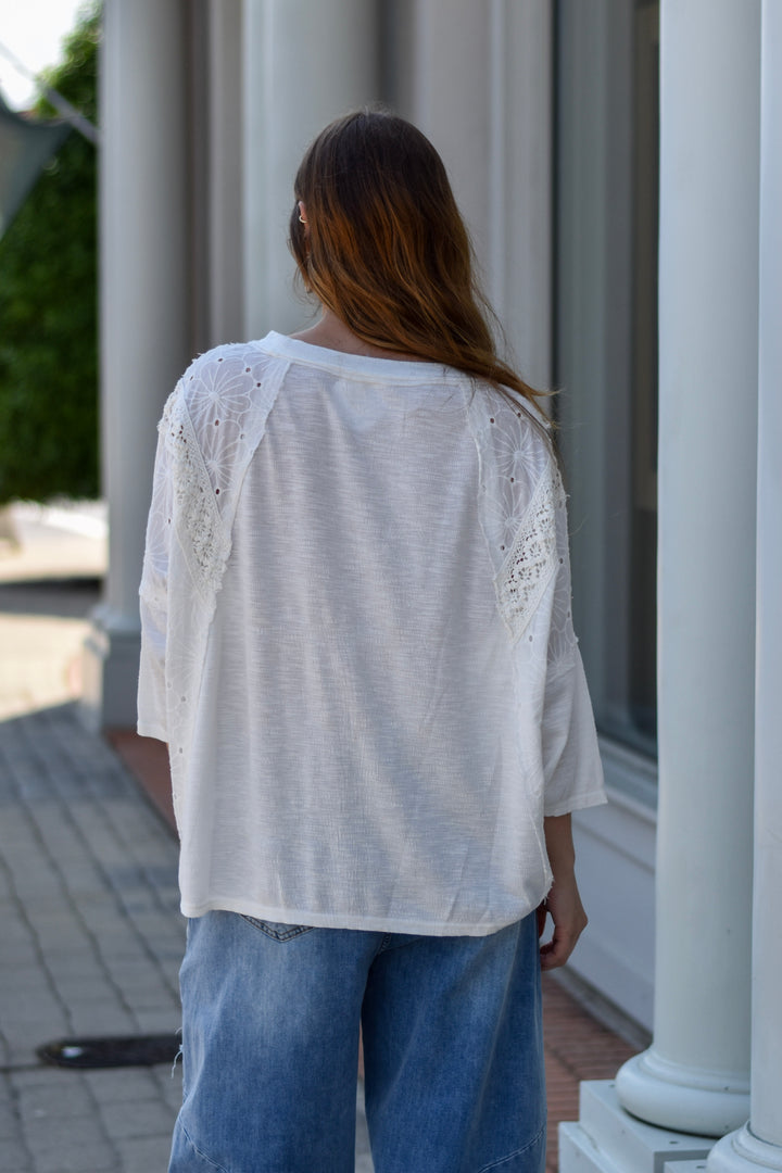 Arabella Eyelet Top