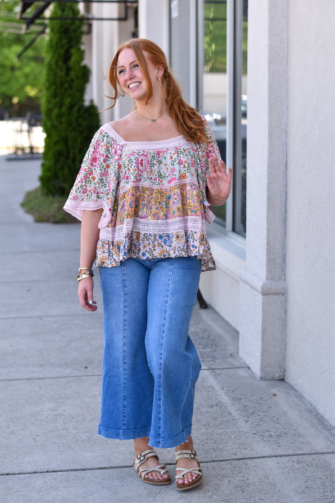 Floral Patchwork Lace Blouse